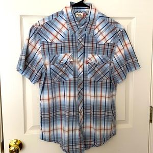 Men’s 90s Levi’s Western Short Sleeve Shirt, Sz M